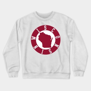 Wisconsin State Outline Decal Crewneck Sweatshirt